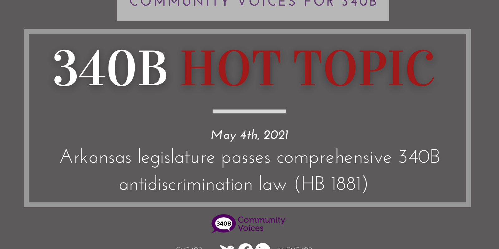 Arkansas Passes Comprehensive 340B Anti-Discriminatory Reimbursement ...