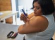 Diabetes patient takes insulin
