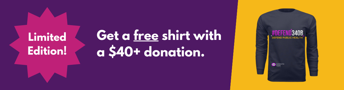 Get a free limited edition shirt with a $40+ donation.