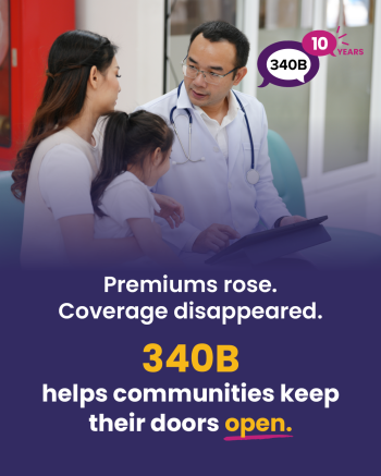 Millions of Americans lost coverage. 340B helps communities keep their doors open.