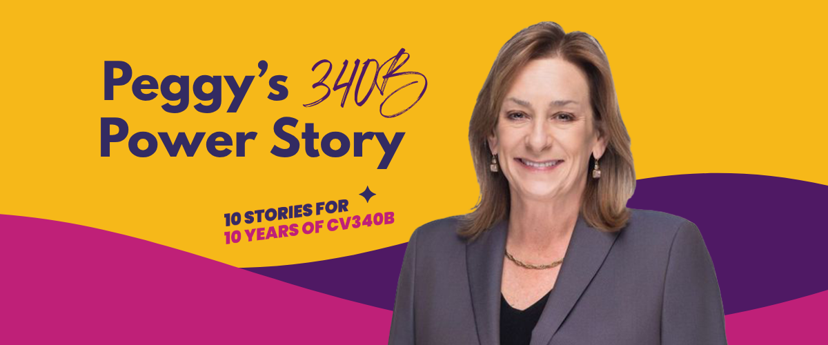 Peggy Power Story Peggy's 340B Power Story Banner